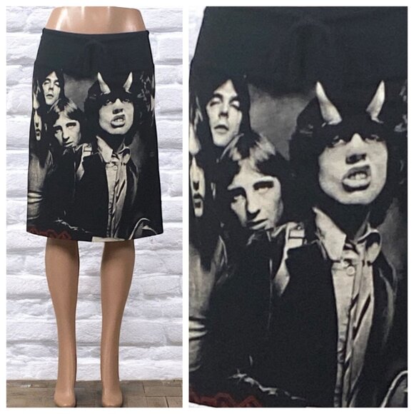 NWOT AC/DC Highway To Hell Skirt Black Size Medium - Picture 6 of 9